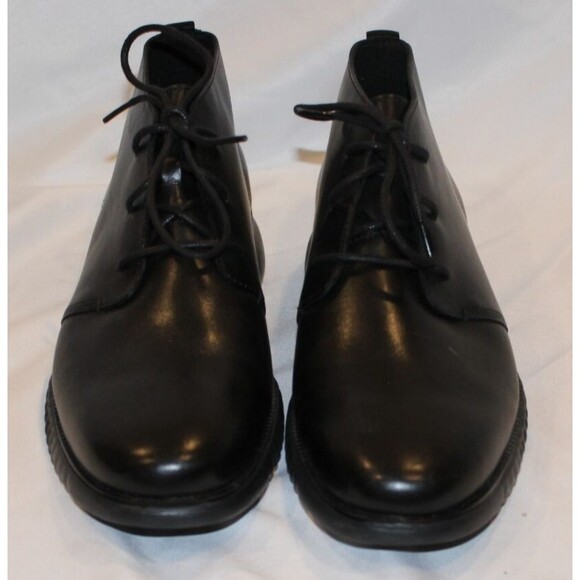 Cole Haan Men's Leather‎ 2.ZeroGrand Chukka Boot Black Sz 10.5 NWOB $200 - Picture 4 of 6